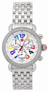 Michele Quartz Diamonds and Stainless Steel Watch #MWW03M000076 (Women Watch)