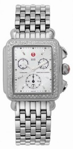 Michele Quartz Diamonds and Stainless Steel Watch #MWW06A000028 (Women Watch)