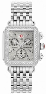 Michele Quartz Diamonds and Stainless Steel Watch #MWW06A000699 (Women Watch)