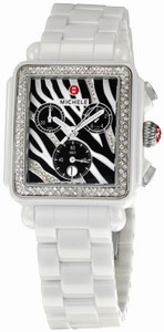 Michele Quartz Diamonds and Stainless Steel Watch #MWW06F000010 (Women Watch)