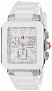 Michele Swiss quartz Dial color White Watch # MWW06L000001 (Women Watch)