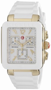 Michele Swiss quartz Dial color White Watch # MWW06L000013 (Women Watch)