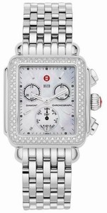 Michele Quartz Diamonds and Stainless Steel Watch #MWW06P000001 (Women Watch)