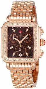 Michele Quartz Diamonds and Gold Tone Watch #MWW06P000095 (Women Watch)