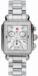 Michele Quartz Diamonds and Stainless Steel Watch #MWW06P000110 (Women Watch)
