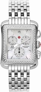 Michele Quartz Diamonds and Stainless Steel Watch #MWW06Q000001 (Women Watch)