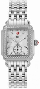 Michele Quartz Diamonds and Stainless Steel Watch #MWW06V000001 (Women Watch)