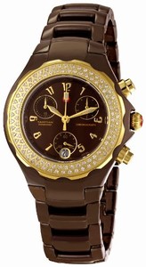 Michele Quartz Diamonds and Gold Tone Watch #MWW12A000012 (Women Watch)