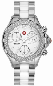 Michele Quartz Diamonds and Stainless Steel Watch #MWW12E000001 (Women Watch)