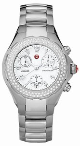 Michele Quartz Diamonds and Stainless Steel Watch #MWW12G000001 (Women Watch)
