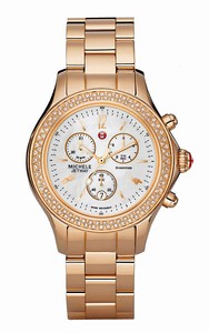 Michele Quartz Diamonds and Gold Tone Watch #MWW17A000012 (Women Watch)