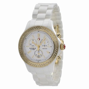 Michele Quartz Diamonds and Gold Tone Watch #MWW17B000007 (Women Watch)