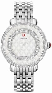 Michele Swiss quartz Dial color white-pearl Watch # MWW20E000008 (Women Watch)