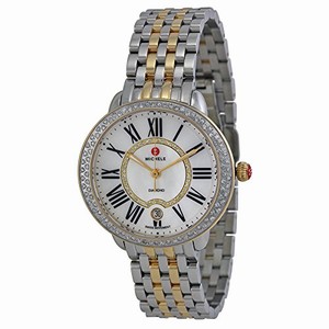 Michele Quartz Dial color Mother of Pearl Diamond-set Watch # MWW21B000032 (Men Watch)
