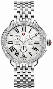 Michele Swiss quartz Dial color white-pearl Watch # MWW21C000001 (Men Watch)