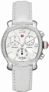 Michele Battery Operated Quartz Polished Stainless Steel Mother Of Pearl Dial Band Watch #MWW22A000004 (Women Watch)