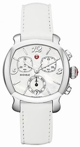 Michele Battery Operated Quartz Polished Stainless Steel Mother Of Pearl Dial Band Watch #MWW22A000010 (Women Watch)
