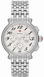 Michele Swiss quartz Dial color Silver Watch # MWW24A000001 (Women Watch)