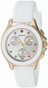 Michele Swiss quartz Dial color Silver Watch # MWW27C000012 (Women Watch)