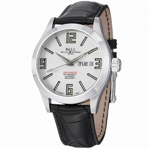 Ball Engineer II Automatic Chronometer Day Date Black Leather Watch# NM1022C-LCAJ-WH (Men Watch)