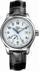 Ball Trainmaster Power Reserve Indicator Automatic Watch # NM1056D-L1FJ-WH (Men Watch)