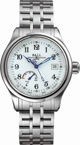 Ball Trainmaster Power Reserve Indicator Automatic Watch # NM1056D-SL1FJ-WH (Men Watch)