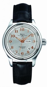 Ball Trainmaster Cleveland Express Automatic COSC Rose Gold Arabic Numerals Day - Date Watch # NM1058D-LCJ-SLRG (Men Watch)