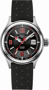 Ball Fireman Racer Black Dial Leather Band with Automatic Movement# NM2088C-P2J-BKRD (Men Watch)