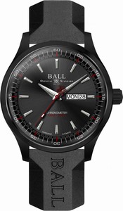 Ball Engineer II Volcano Automatic Day Date Black Rubber Watch# NM3060C-PCJ-GY (Men Watch)