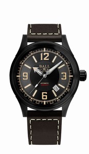 Ball Fireman Racer DLC Automatic Date Leather Watch# NM3098C-L1J-BKBR (Men Watch)