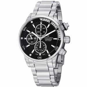 Maurice Lacroix Pontos S Automatic Date Chronograph Black Dial Stainless Steel Watch #PT6008-SS002-330 (Men Watch)