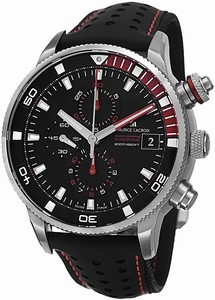 Maurice Lacroix Black Automatic Watch #PT6009-SS001-330 (Men Watch)