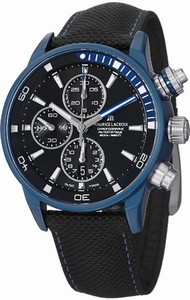 Maurice Lacroix Pontos S Extreme Automatic Date Blue Alloy Bezel Black Dial Leather Watch #PT6028-ALB11-331(Men Watch)