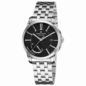 Maurice Lacroix Black Dial Stainless Steel Band Watch #PT6168-SS002331 (Men Watch)
