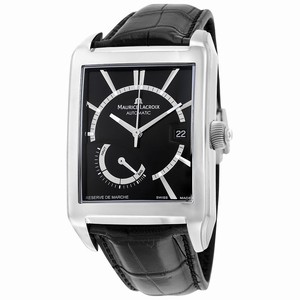Maurice Lacroix Black Automatic Watch #PT6217-SS001-330 (Men Watch)