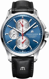 Maurice Lacroix Automatic self wind Dial color Silver Watch # PT6388-SS001-430-1 (Men Watch)