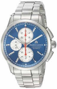 Maurice Lacroix Blue Dial Stainless Steel Watch #PT6388-SS002-430-1 (Men Watch)