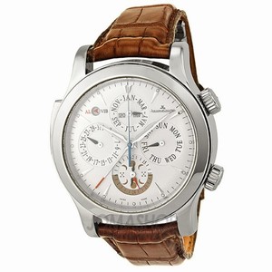 Jaeger LeCoultre Automatic Perpetual Calender Moon Phase Alarm Function Watch #Q163842A (Men Watch)