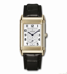Jaeger LeCoultre Manual Wind 18kt Rose Gold Silver Dial Crocodile Brown Leather Band Watch #Q3732420 (Men Watch)