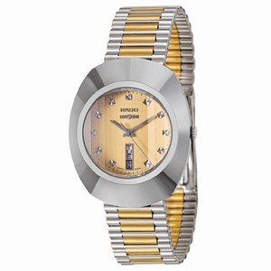 Rado Original Quartz Analog Day Date Two Tone Stainless Steel Watch# R12305254 (Men Watch)