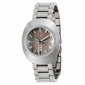 Rado Original Automatic Dark Gray Day Date Dial Stainless Steel Watch# R12408654 (Men Watch)