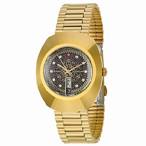 Rado Original Automatic Analog Day Date Gold Tone Stainless Steel Watch# R12413053 (Men Watch)