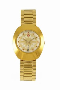 Rado Diastar Automatic Day Date Gold Plated Stainless Steel Watch# R12413073 (Men Watch)