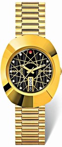 Rado Original Automatic Gold Tone Stainless Steel Day Date Watch# R12413183 (Men Watch)
