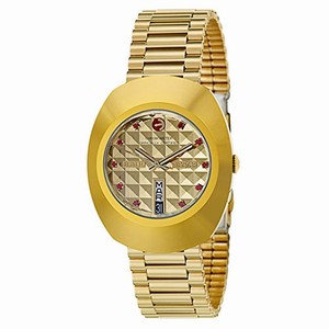 Rado Gold Dial Gold-plated Band Watch #R12413303 (Men Watch)