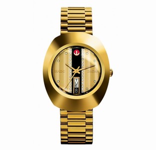 Rado Original Automatic Day Date Gold Tone Stainless Steel Watch# R12413343 (Men Watch)