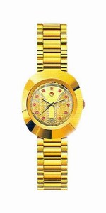 Rado Automatic Gold Tone Steel Gold Tone/diamond Dial Gold Tone Steel Band Watch #R12416034 (Women Watch)
