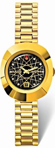 Rado Original Automatic Gold Tone Stainless Steel Date Watch# R12416183 (Women Watch)
