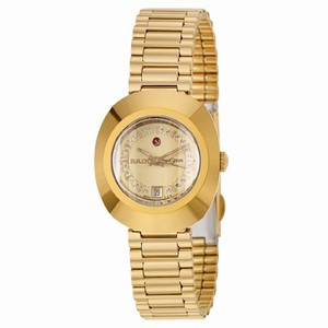 Rado Original Automatic Analog Gold Tone Stainless Steel Watch# R12416423 (Women Watch)