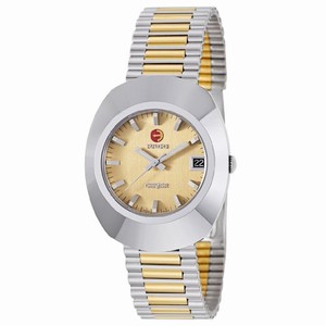 Rado Original Automatic Gold Dial Date Two Tone Stainless Steel Watch# R12417253 (Men Watch)